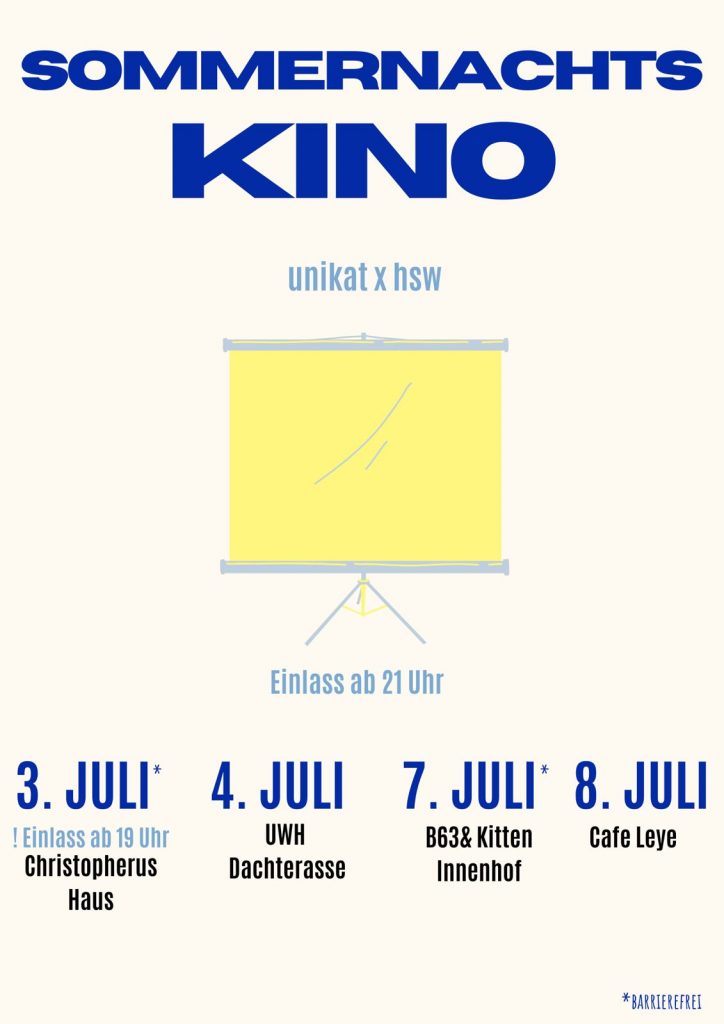 Sommernachtskino Plakat 2025